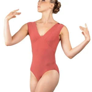 YOUTH BERTILLE V-BACK/FRONT LEOTARD