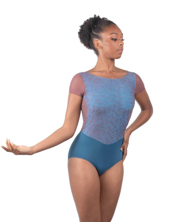 CORALIE BOATNECK SHORT SLEEVE LEOTARD