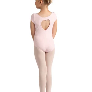SHORT SLEEVE HEART BACK LEOTARD