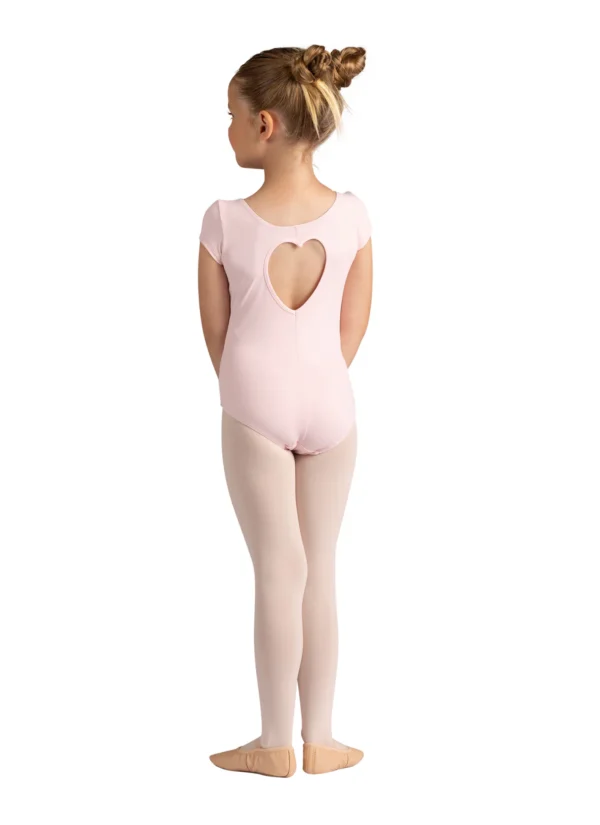 SHORT SLEEVE HEART BACK LEOTARD