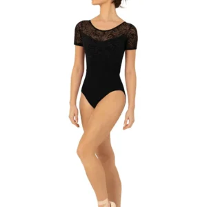 SAHARA SCOOP BACK SHORT SLEEVE LEOTARD