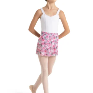 YOUTH PRINTED FLORAL WRAP SKIRT