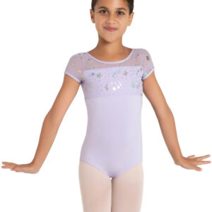 YOUTH GALAXY SPAGHETTI STRAP LEOTARD
