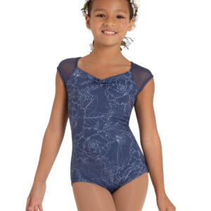 YOUTH DAISY CAP SLEEVE LEOTARD