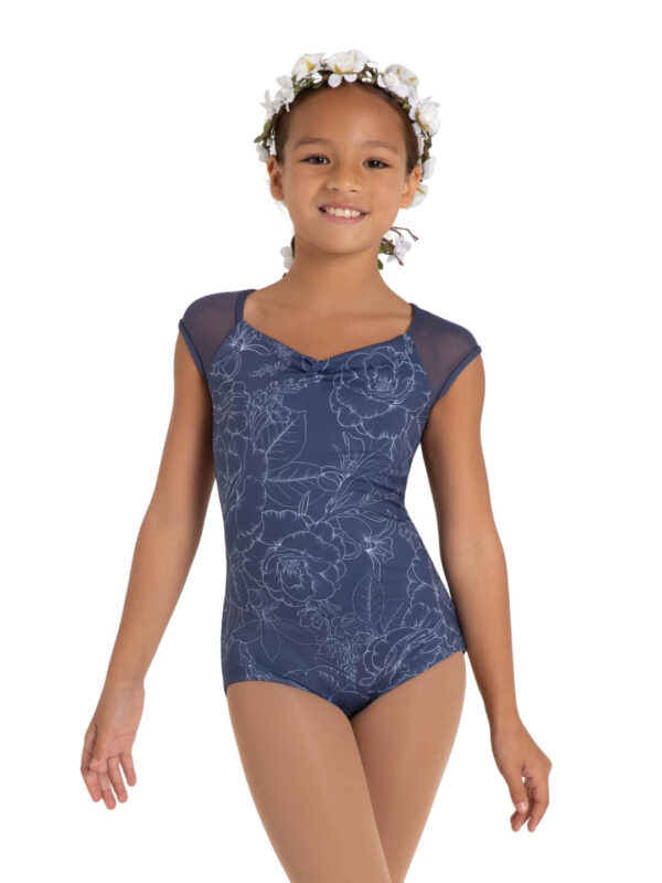 YOUTH DAISY CAP SLEEVE LEOTARD