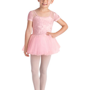 YOUTH HAUTE VELVET CAP SLEEVE TUTU DRESS