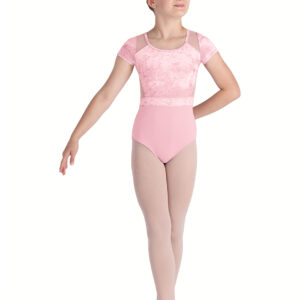 YOUTH HAUTE VELVET CAP SLEEVE LEOTARD