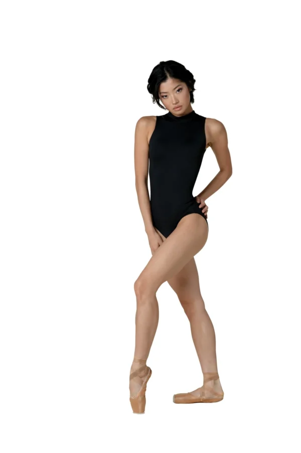 ADULT HALTER SHEER BACK LEOTARD