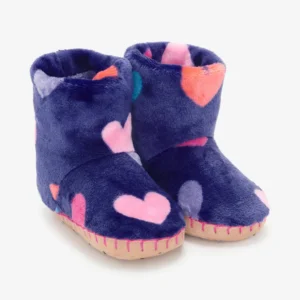HATLEY HEARTS FUZZY FLEECE SLIPPER
