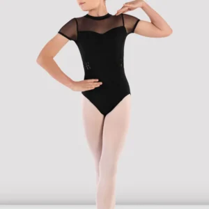 YOUTH TWIST MOCK NECK CAP SLEEVE LEOTARD