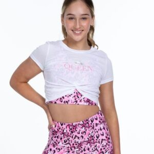 FLO ACTIVE MOCK TIE CROP TOP