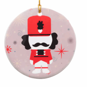 NUTCRACKER MOUSE PORCELAIN ORNAMENT