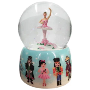 NUTCRACKER SUGARPLUM MUSICAL SNOW GLOBE