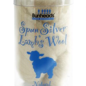 SPUN SILVER LAMB'S WOOL