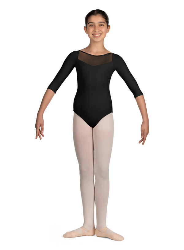 GLOW BOAT NECK 3/4 SLEEVE LEOTARD