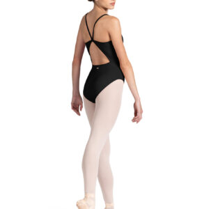 YOUTH MIAMI BRAID NECK OPEN BACK LEOTARD
