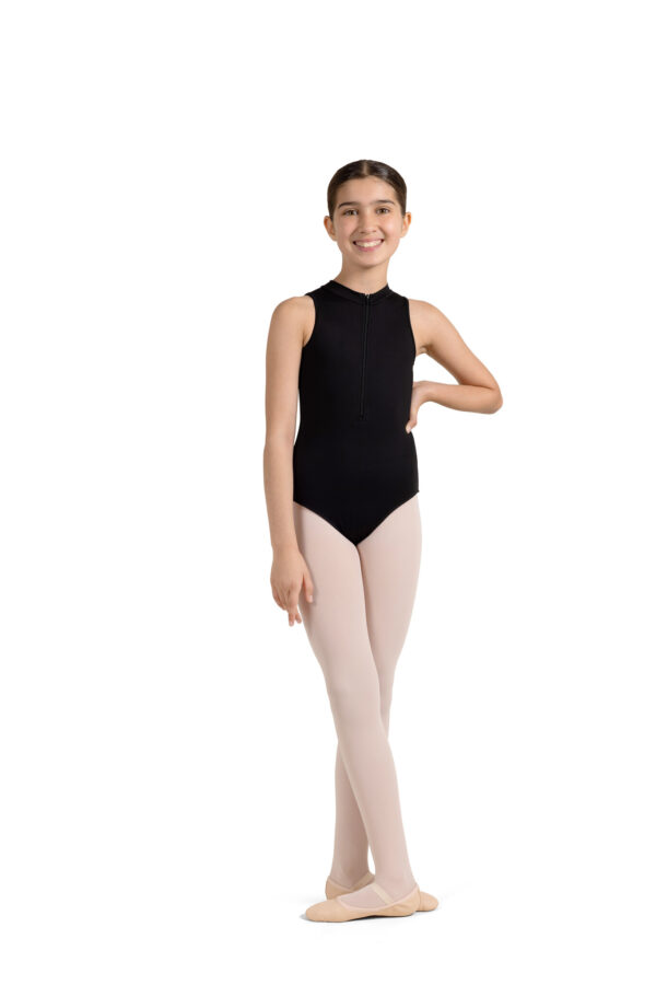 YOUTH MIAMI ZIPPER FRONT LEOTARD