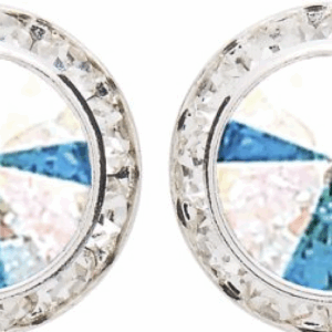 CLEAR CASE 14MM STAGE EARRINGS