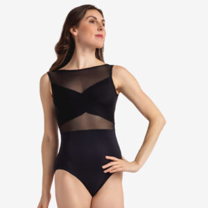 TP46 EMERALDS ADULT MESH BANDEAU LEOTARD