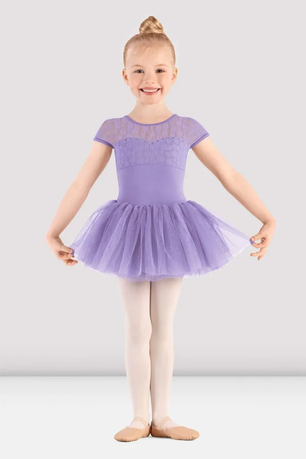 YOUTH MAJESTY CAP SLEEVE TUTU DRESS
