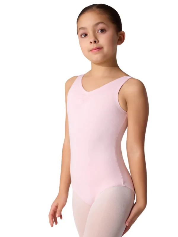 PINCH FRONT V-NECK LEOTARD