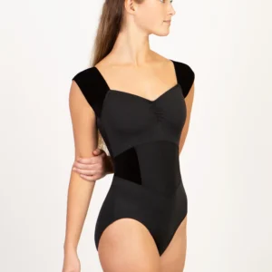 JEWELRY BOX PINCH FRONT VELVET LEOTARD