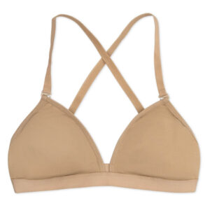 ADULT CAPEZIO DEEP NECK CLEAR BACK BRA 3777W