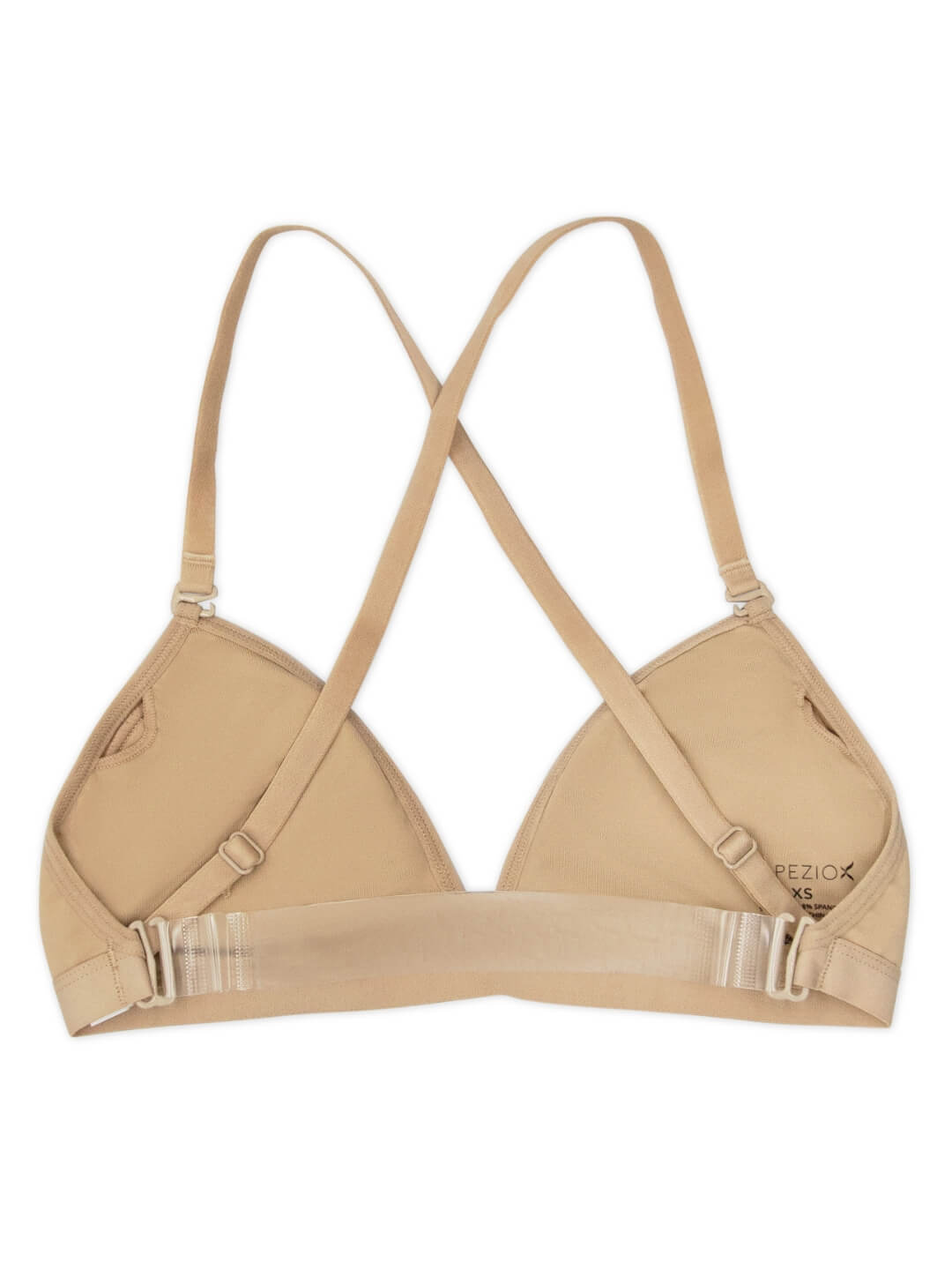 ADULT CAPEZIO DEEP NECK CLEAR BACK BRA 3777W - Image 2