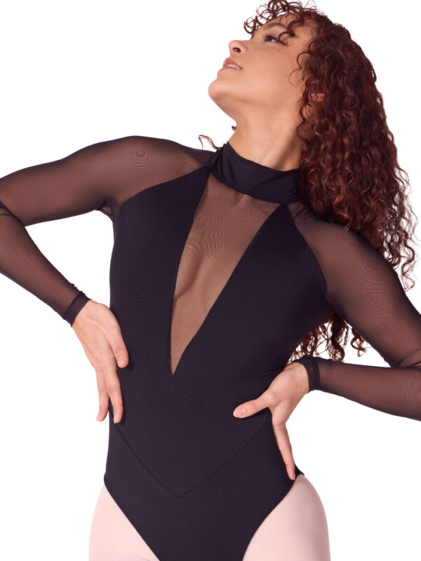 ADULT LONG SLEEVE MESH LEOTARD