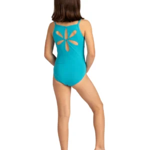 YOUTH BACK FLOWER DESIGN LEOTARD