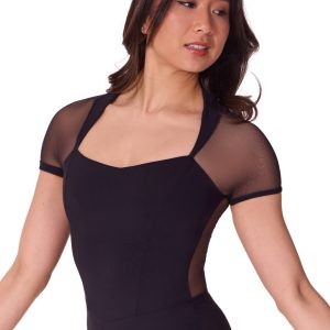 ADULT CORSET SHORT SLEEVE LEOTARD